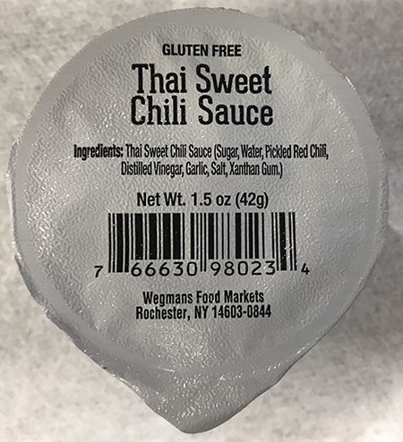 Wegmans Food Markets Issues Allergen Alert on Undeclared Egg in Wegmans Thai Sweet Chili Sauce Cup 1.5 oz. Sold in the Sushi Department